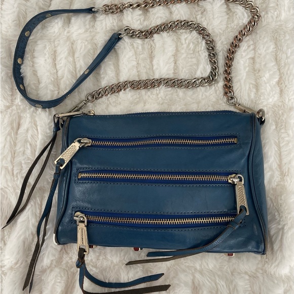 Rebecca Minkoff Handbags - Rebecca Minkoff Blue Leather Crossbody Bag